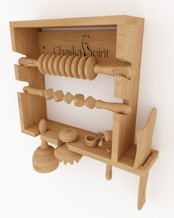 Wooden Display for Wood Therapy Tools